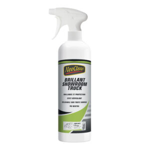 Silver Spray Bottle On White